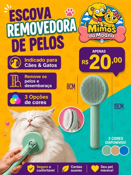 Escova Removedora de Pelos