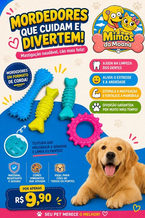 Mordedor de Borracha Texturizado